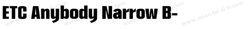 ETC Anybody Narrow B字体转换